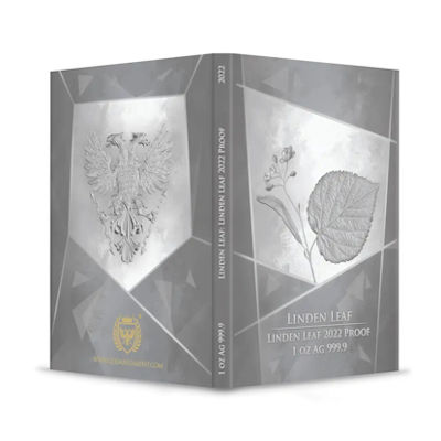 Germania Mint - 5 Mark Linden Leaf 2022 - 1 Oz Silber PP