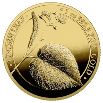 Germania Mint - 100 Mark Linden Leaf 2022 - 1 Oz Gold PP