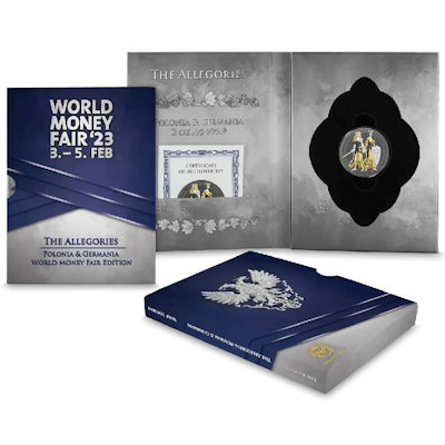Germania Mint - 10 Mark Polonia & Germania WMF 2022 - 2 Oz Silber Special Edition