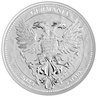 Germania Mint - 5 Mark Beech Leaf (Buchenblatt) 2023 - 1 Oz Silber