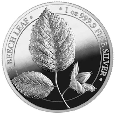 Germania Mint - 5 Mark Beech Leaf (Buchenblatt) 2023 - 1 Oz Silber PP