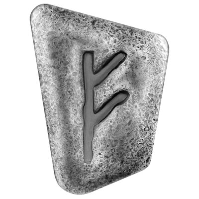 Germania Mint - Guss Silberbarren Runes Collection: Fehu - 1 Oz Silber