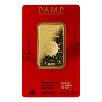 Goldbarren - PAMP Lunar Jahr des Drachen 2024 - 1 Oz Gold