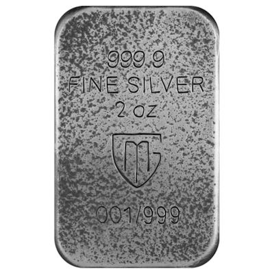 Germania Mint - Guss Silberbarren Gods: Freyr (3.) - 2 Oz Silber