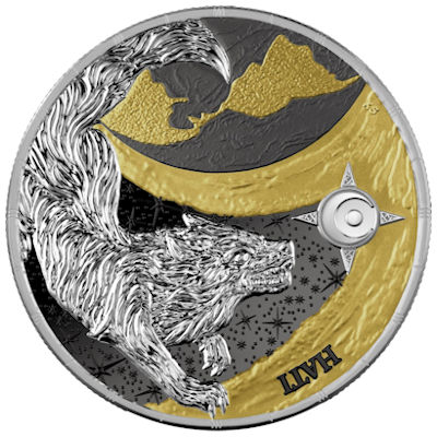 Germania Mint - 2x5 Mark Ragnarök: Sköll & Hati Geminus 2024 - 2x1 Oz Silber Black