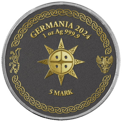 Germania Mint - 2x5 Mark Ragnarök: Sköll & Hati Geminus 2024 - 2x1 Oz Silber Black