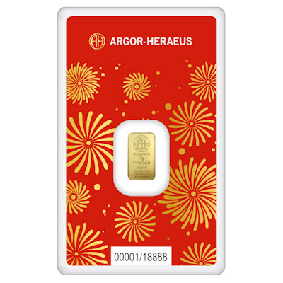 Goldbarren - Lunar Jahr der Schlange 2025 - 1g Gold