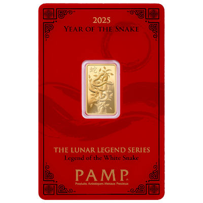 Goldbarren - PAMP Lunar Jahr der Schlange 2025 - 5g Gold