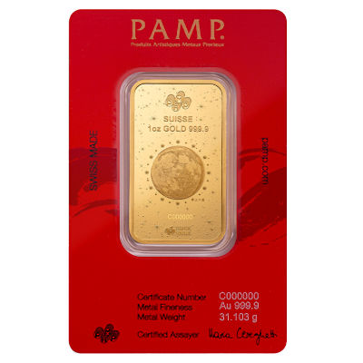 Goldbarren - PAMP Lunar Jahr der Schlange 2025 - 1 Oz Gold
