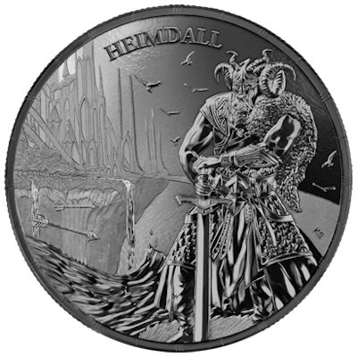 Germania Mint - 5 Mark Ragnarök: Heimdall 2025 - 1 Oz Silber Black