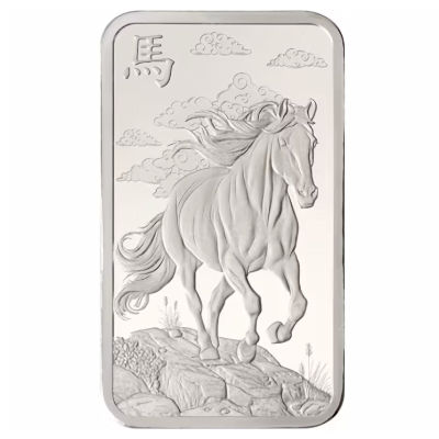 Silberbarren - PAMP Lunar Jahr des Pferdes 2026 Legend of the 1.000 Mile Horse - 1 Oz Silber
