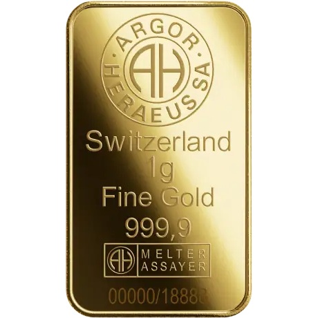 Goldbarren - Argor-Heraeus Lunar Jahr der Ziege 2027 - 1g Gold