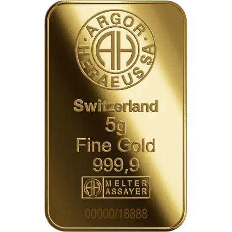 Goldbarren - Argor-Heraeus Lunar Jahr der Ziege 2027 - 5g Gold