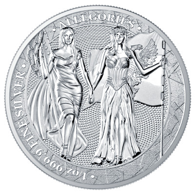 Germania Mint - 5 Mark Columbia & Germania 2019 - 1 Oz Silber