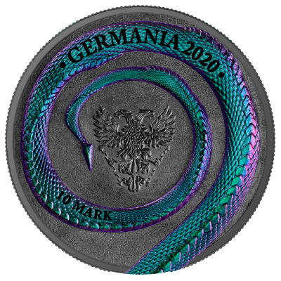 Germania Mint - 10 Mark Germania Beasts: Fafnir 2020 - 2 Oz Silber