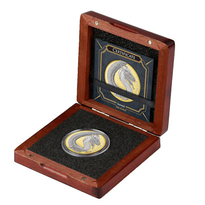 Germania Mint - 5 Mark Germania Beasts: Fafnir Gold Edition 2020 - 1 Oz Silber BOX